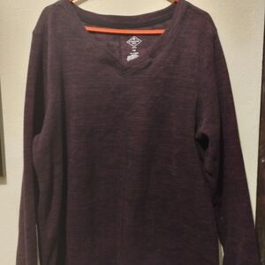 St. John's Bay Women's V-Neck Sweater - Dark Purple